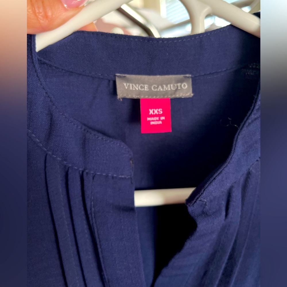 Vince Camuto Indigo Blouse BNWT